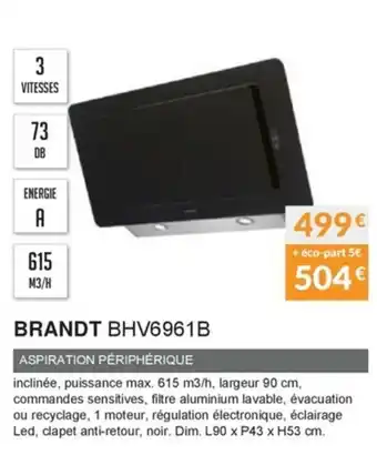 Copra Brandt BHV6961B offre