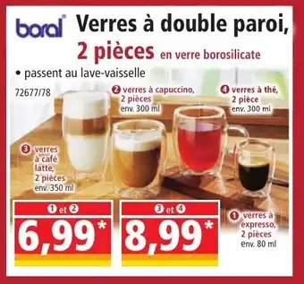 Norma Verres à double paroi, 2 pièces offre