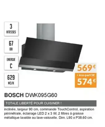 Copra Bosch DWK095G60 offre