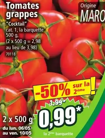 Norma Tomates grappes offre