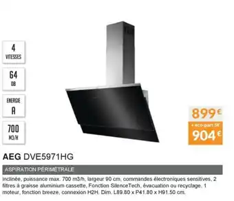 Copra Aeg DVE5971HG offre