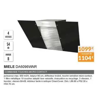Copra Miele DA6096WNR offre