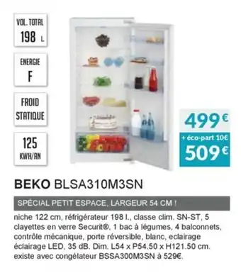 Copra Beko BLSA310M3SN offre
