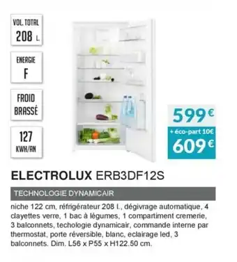 Copra Electrolux ERB3DF12S offre