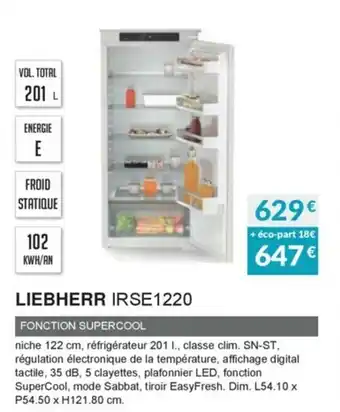 Copra Liebherr IRSE1220 offre
