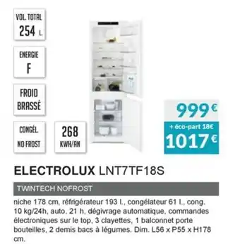 Copra Electrolux LNT7TF18S offre