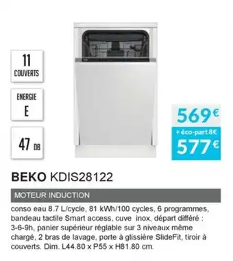 Copra Beko KDIS28122 offre