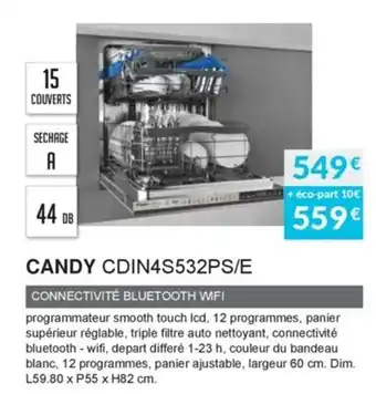 Copra Candy CDIN4S532PS/E offre