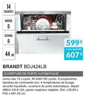 Copra Brandt BDJ424LB offre