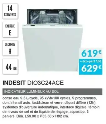 Copra Indesit DIO3C24ACE offre