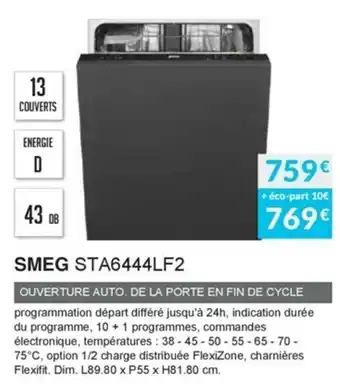 Copra Smeg STA6444LF2 offre