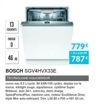 Copra Bosch SGV4HVX33E offre