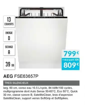 Copra Aeg FSE63657P offre