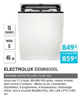 Copra Electrolux EEM69300L offre
