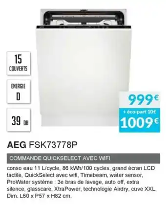 Copra Aeg FSK73778P offre