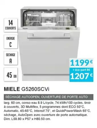 Copra Miele G5260SCVi offre