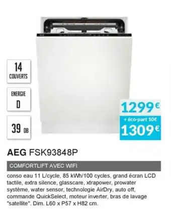 Copra Aeg FSK93848P offre