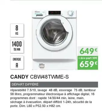 Copra Candy CBW48TWME-S offre