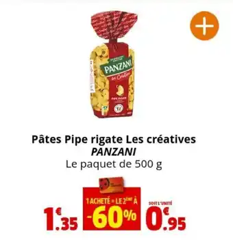 Coccinelle Express Pâtes Pipe rigate Les créatives PANZANI offre