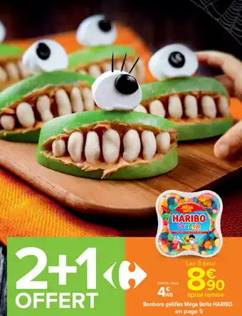 Carrefour Market Bonbons gélifiés méga boîte HARIBO offre