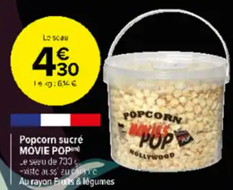 Carrefour Market Popcorn sucré MOVIE POP offre