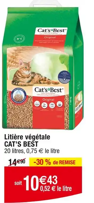 Cora x Carrefour CAT’S BEST Litière végétale offre