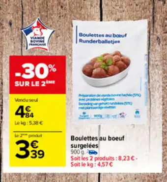 Carrefour Market Boulettes au boeuf surgelées offre