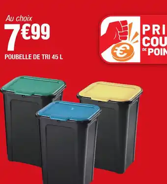 La Foir'Fouille POUBELLE DE TRI 45 L offre