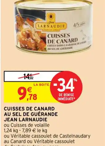 Intermarché Contact CUISSES DE CANARD AU SEL DE GUÉRANDE JEAN LARNAUDIE offre