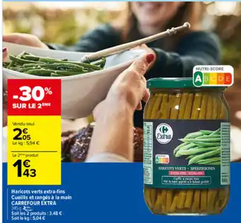 Carrefour Haricots Verts Extra-Fins offre