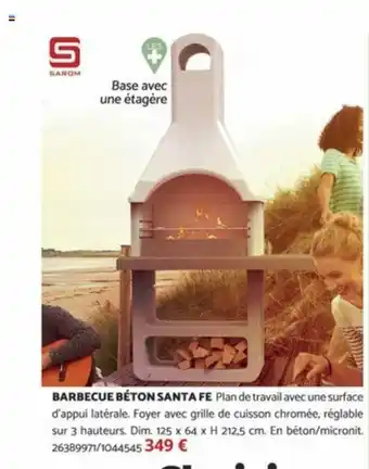 BARBECUE BÉTON SANTA FE