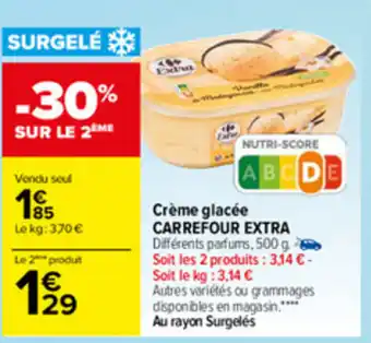 Carrefour Crème Glacée offre
