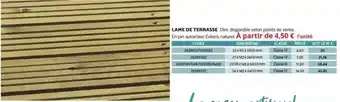 LAME DE TERRASSE