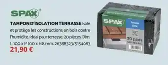 Bricomarché TAMPON D'ISOLATION TERRASSE offre