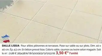 Bricomarché DALLE LISSIA offre