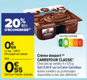 Crème Dessert
