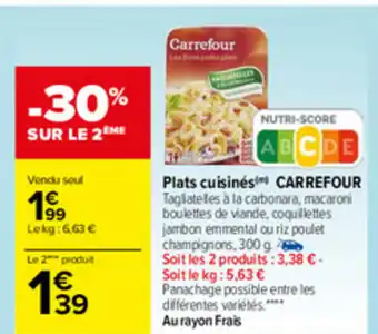 Carrefour Plats Cuisinés Carrefour offre