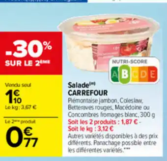 Carrefour Salade Carrefour offre