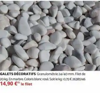 Bricomarché GALETS DÉCORATIFS offre