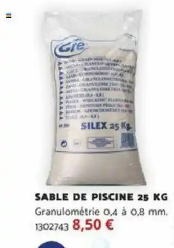 Bricomarché SABLE DE PISCINE 25 KG offre