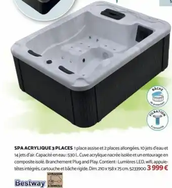 SPA ACRYLIQUE 3 PLACES