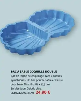 Bricomarché BAC À SABLE COQUILLE DOUBLE offre