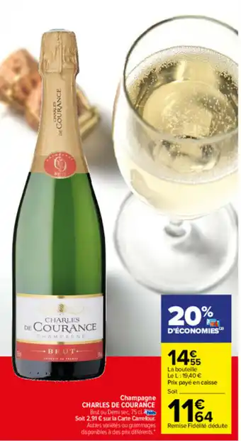 Carrefour Champagne Charles de Courance offre