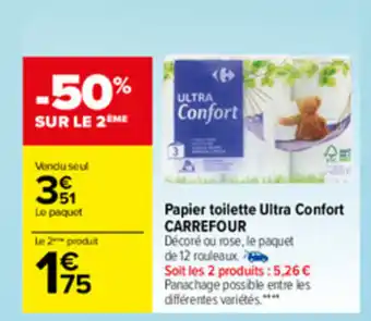 Carrefour Papier Toilette Ultra Confort offre