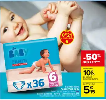 Carrefour Culottes Pants offre