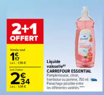 Carrefour Liquide Vaisselle offre