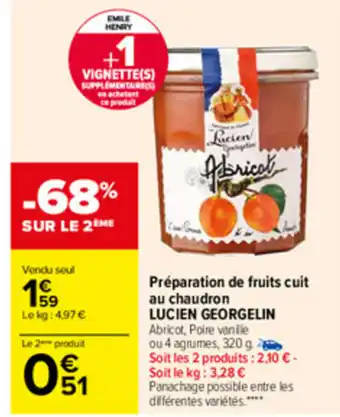 Carrefour Préparation de Fruits Cuit Au Chaudron offre