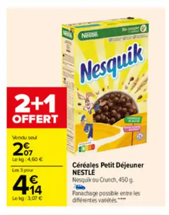 Carrefour Céréales Petit Déjeuner offre