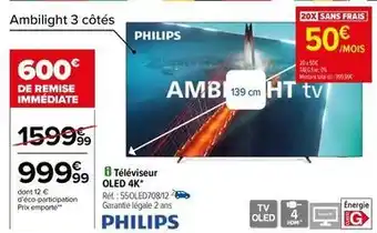 Carrefour Drive Philips - téléviseur oled 4k offre