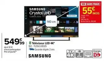 Carrefour Drive Samsung - téléviseur led 4k offre